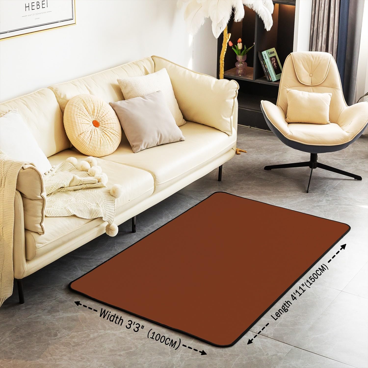 Simple Brown Rug - Image 2
