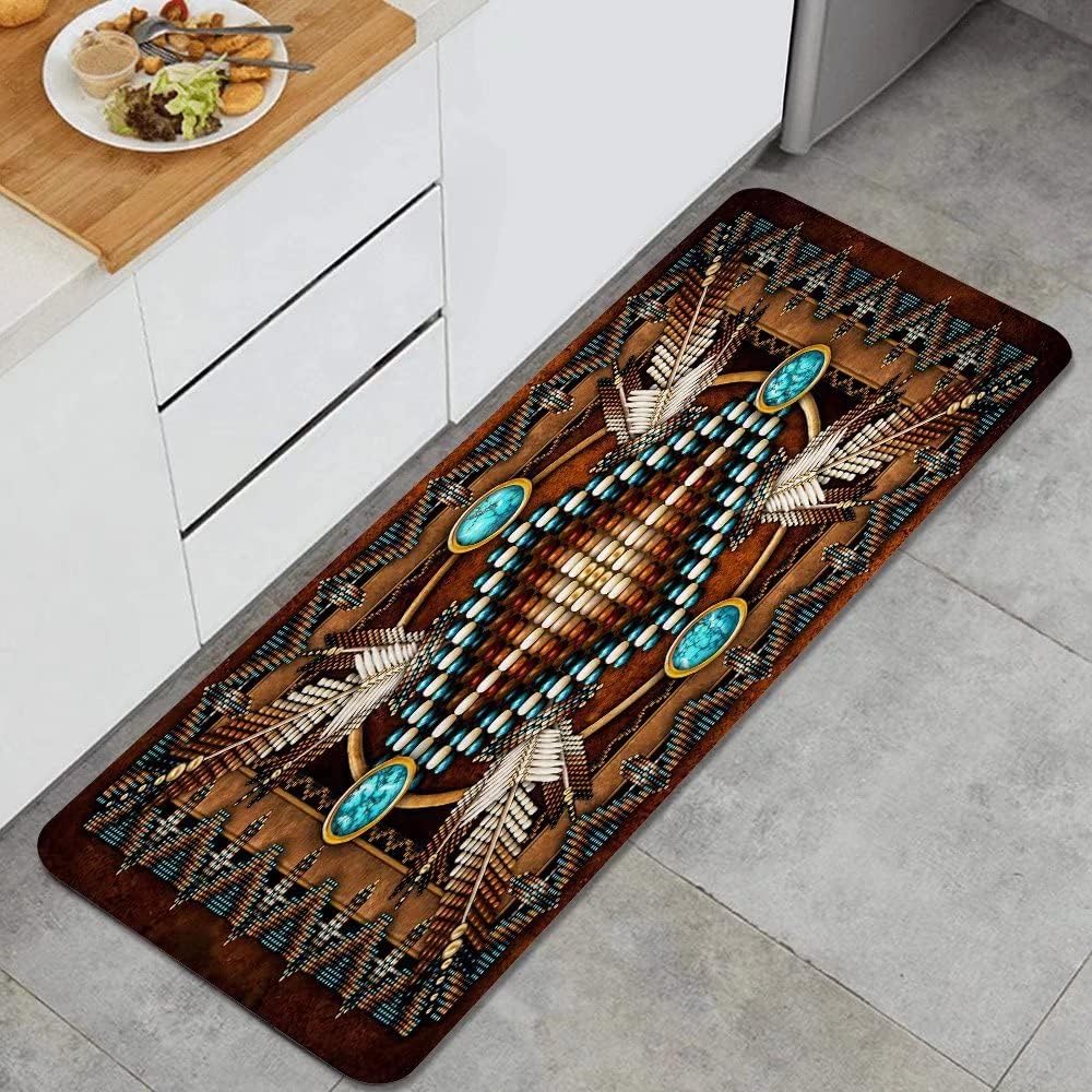 Red-Toned Reversible Woven Rug