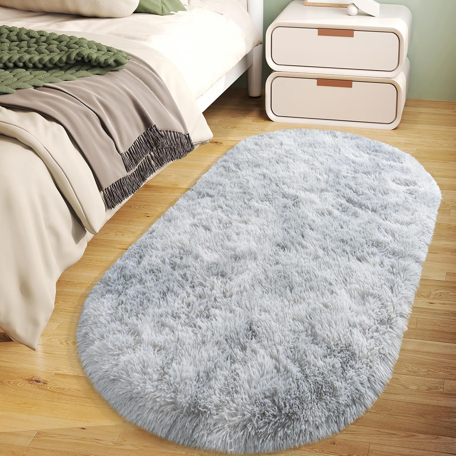 Tie-Dye Gray Rug