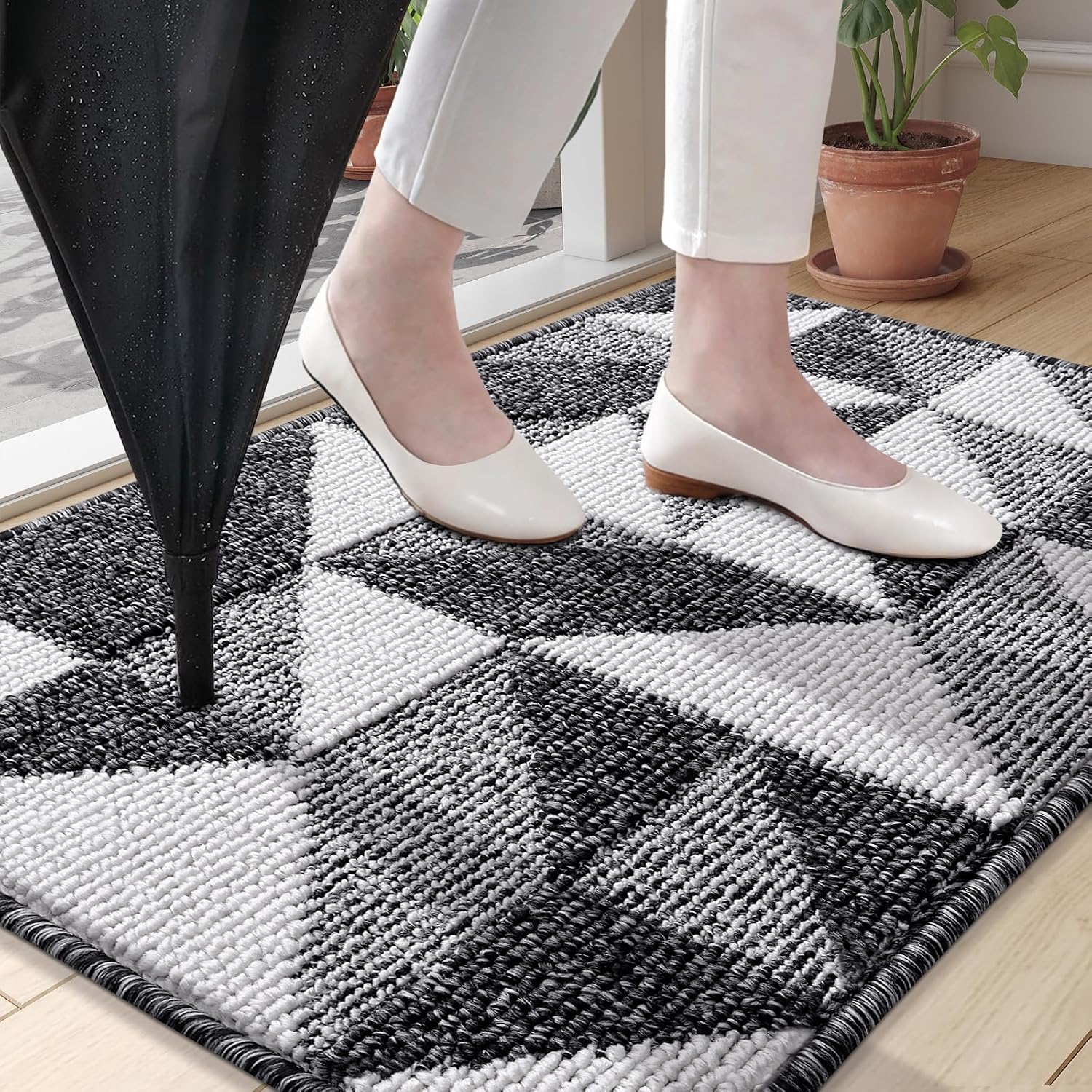 Geometric Absorbent Rug - Image 2