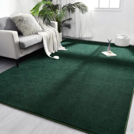 Dark Green Memory Foam Rug
