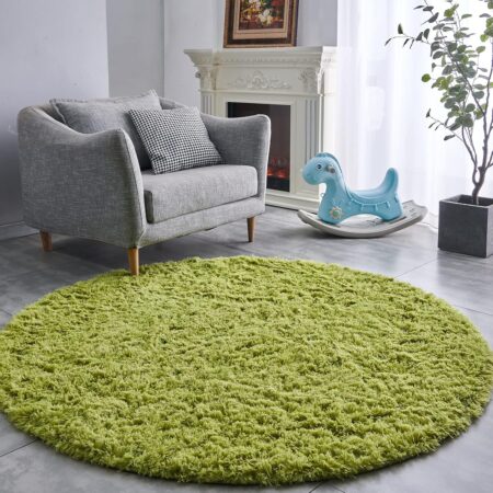 Green Round Rug
