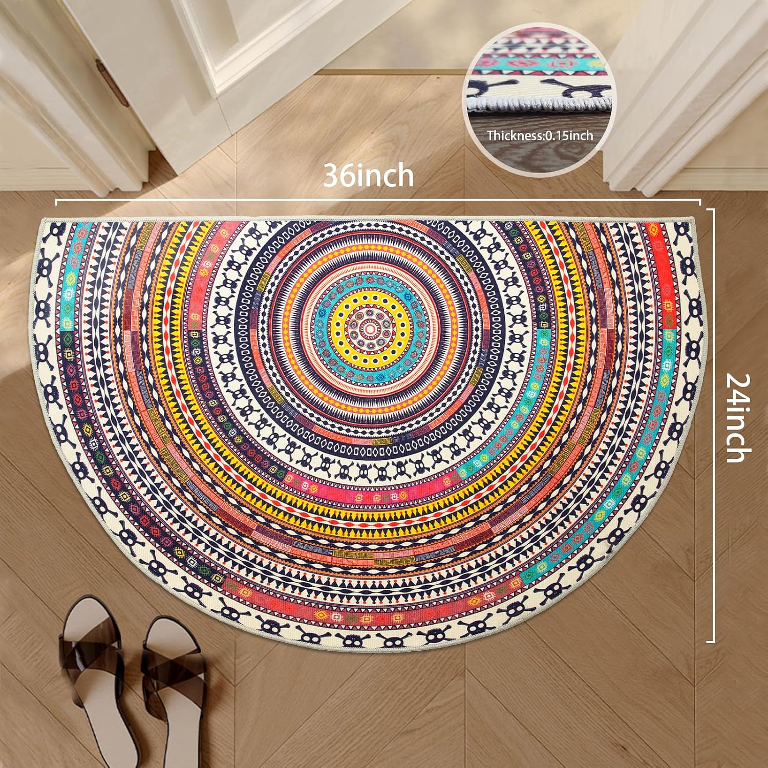 Semi-Circular Welcome Rug - Image 2