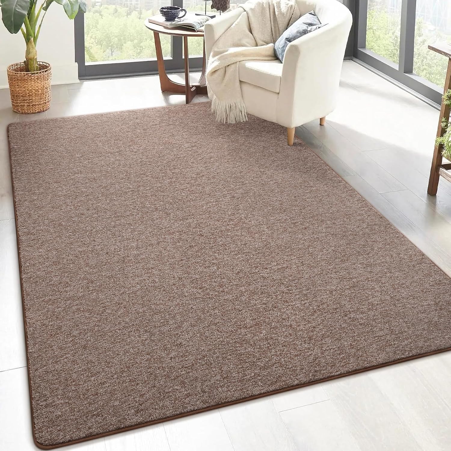 Brown Memory Foam Rug