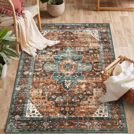 Brick-Red Ultra-Thin Rug