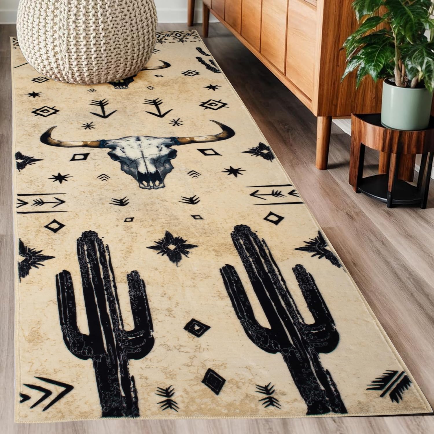Cactus-themed rug