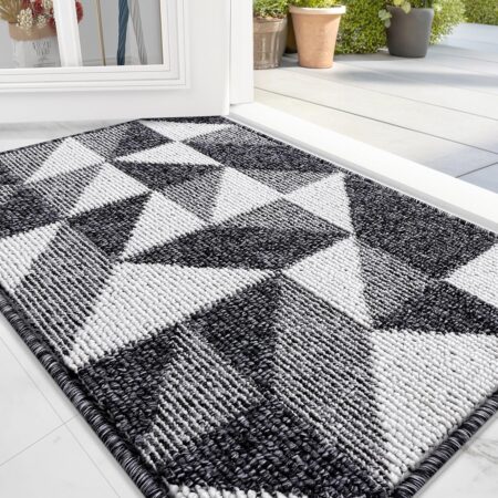 Geometric Absorbent Rug