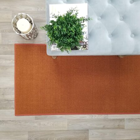 Orange Non-Slip Runner Rug