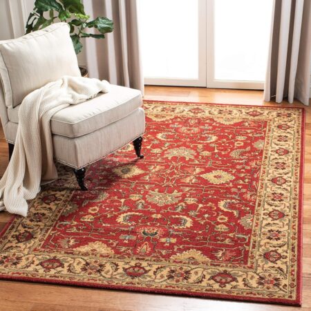 Red and Beige Oriental Rug